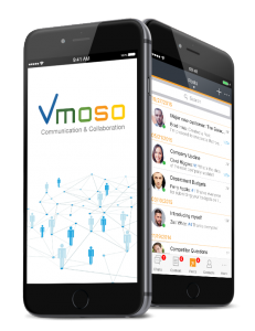 Vmoso Workplace Collaboration on iPhones